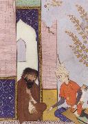 unknow artist Sultan Muhmud of Ghazni depicted as a young Safavid prince visiting a hermit China oil painting reproduction